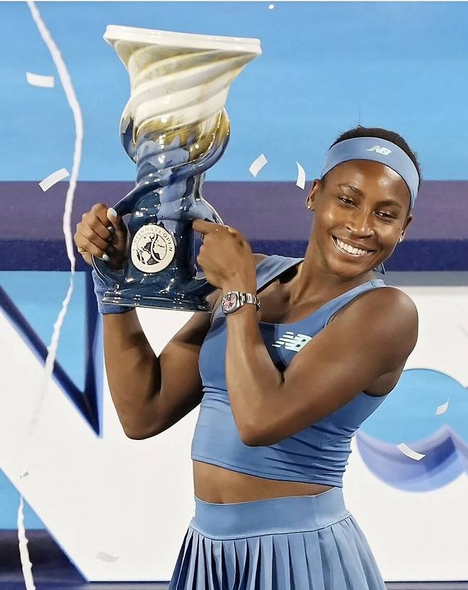 지난 23일 신시내티 WTA 1000에서 우승한 코코 고프. 신시내티오픈