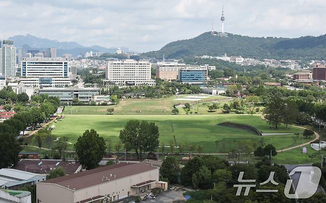 서울 용산구 용산공원 일대 모습. 2026.8.23 ⓒ 뉴스1 이종수 기자