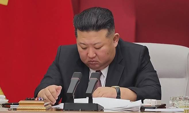 김정은 북한 국무위원장. 조선중앙TV 캡처