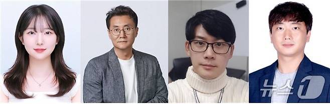 (왼쪽부터) 고려대 화공생명공학과 복지원 석사(공동제1저자), 조진한 교수(교신저자), 대구경북과학기술대학원(DGIST) 고용민 연구원(교신저자), 한양대 에너지바이오학과 김병현 교수(교신저자). 이외에도 고려대 안정연 박사후연구원, 한양대 박보근 박사과정, 조지아텍 남동현 박사후 연구원이 공동제1저자로 참여했다. (고려대 제공)