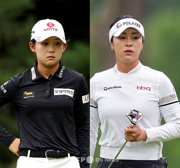2026년 미국여자프로골프(LPGA) 투어 FM 챔피언십에 출전한 황유민, 윤이나 프로. 사진제공=ⓒAFPBBNews = News1 (사진을 무단으로 사용하지 마십시오)
