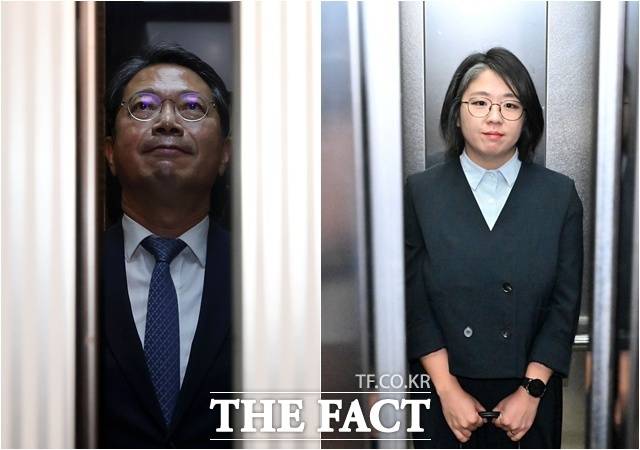 이재명 정부 2차 개각 명단에 오른 장관 후보자들을 둘러싼 의혹이 심상치 않다는 평가가 나오면서, 여권에선 '초대 내각 구성 과정에서 있었던 장관 후보자 낙마가 2차 개각에서 재현될 수 있다'는 우려가 팽배하다. 사진은 김승원 법무부 장관 후보자(왼쪽)과 용혜인 성평등가족부 장관 후보자. /박상민·이새롬 기자