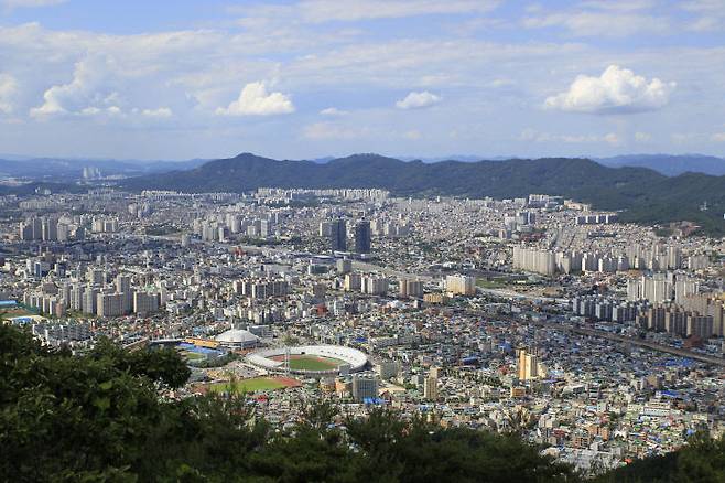 대전시 전경.