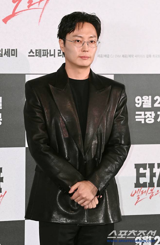 9일 용산CGV에서 열린 영화 '타짜: 벨제붑의 노래'의 언론시사회. 노재원이 포즈를 취하고 있다. 용산=허상욱 기자wook@sportschosun.com/2026.09.09/