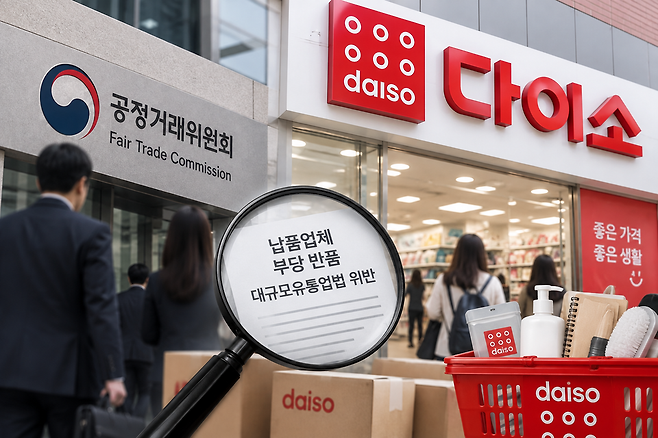 공정위가 5개월만에 다이소 본사를 찾아 현장 조사를 벌이고 있다. / 사진=챗GPT