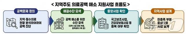 지역주도 의료공백 해소 지원사업 흐름도.(보건복지부 제공)