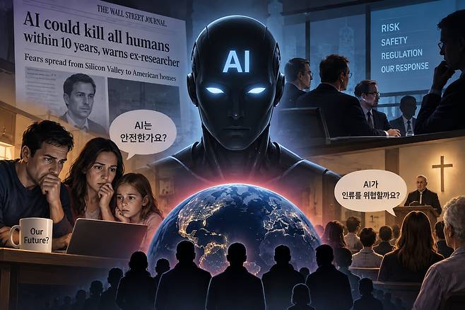 AI 위협에 대한 우려가 실리콘밸리 개발자 등 전문가 집단을 넘어 일반 가정, 기업에도 확산하고 있다./오픈AI