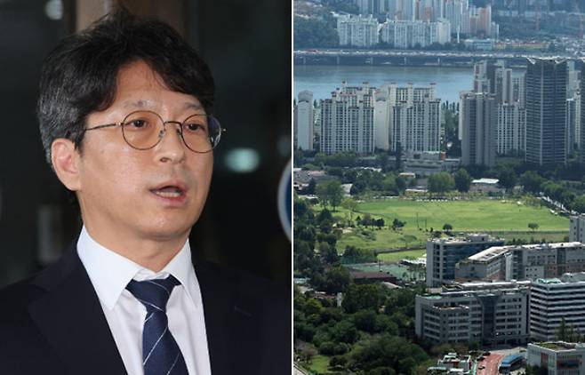 홍지선 국토교통부 장관 후보자(왼쪽)와 용산공원의 모습. 연합뉴스