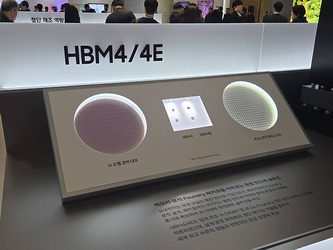 삼성전자의 HBM4와 HBM4E / 사진=고명훈 기자