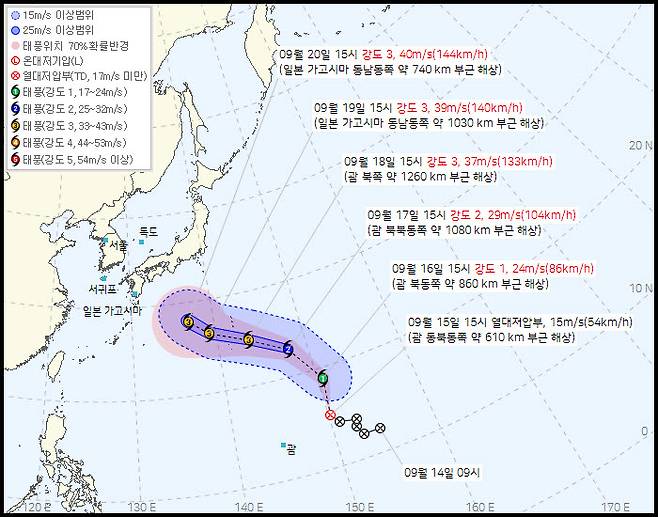태풍 `두쥐안` (사진=기상청 홈페이지)