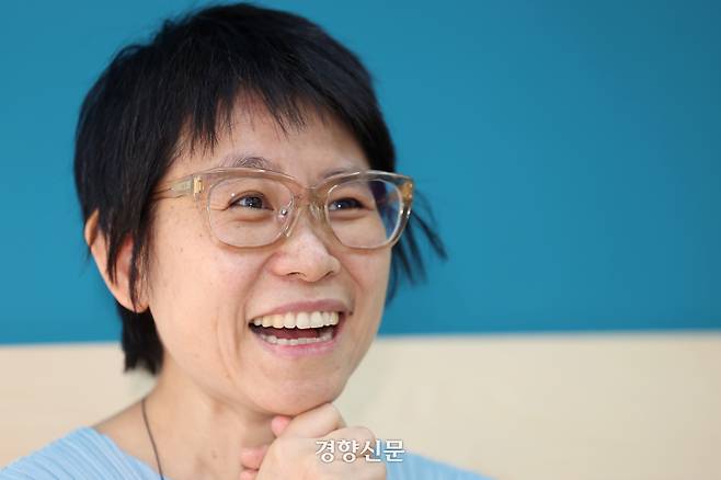 조지은 옥스퍼드대 교수가 4일 서울 중구 경향신문사에서 인터뷰하고 있다. 2026.09.04. 정효진 기자