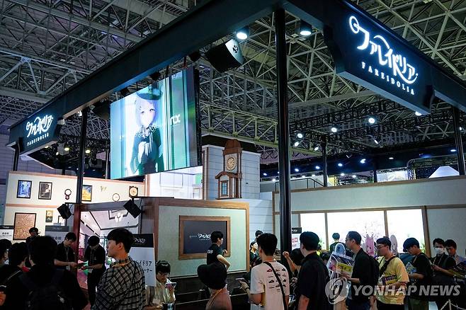 넥슨 '파레이돌리아' 부스 (지바=연합뉴스) 김주환 기자 = 도쿄게임쇼(TGS) 2026 개막일인 17일 일본 지바현 마쿠하리 멧세 전시장 내부의 넥슨 '파레이돌리아' 부스가 설치돼 있다. 2026.9.17 jujuk@yna.co.kr