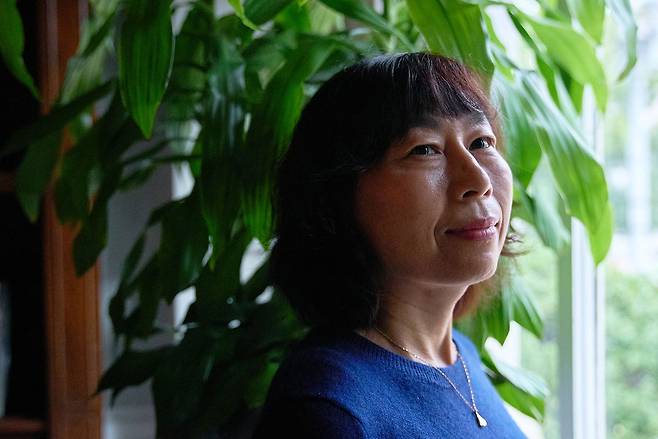 중국에 억류된 중국계 미국인 지진학자 천유린의 아내 위팡 룽. AP=연합뉴스