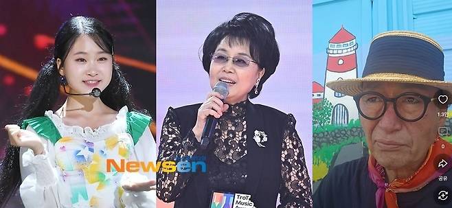 사진=김다현, 심수봉(뉴스엔DB), 유퉁(채널 유퉁tv)