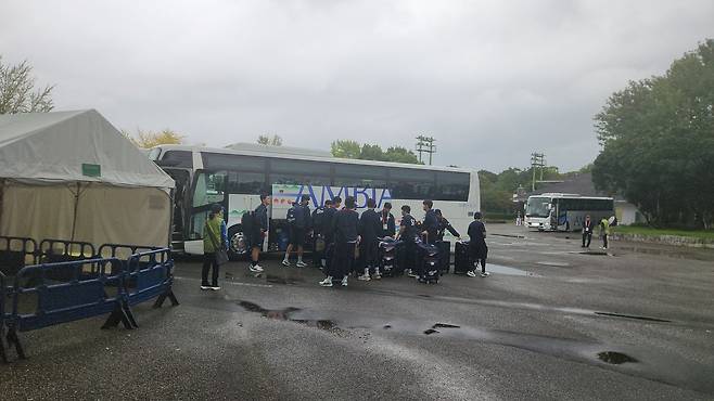 한국-중국 수퍼라운드 2차전이 열릴 비가 그친 도요하시 구장. 도요하시=김효경 기자