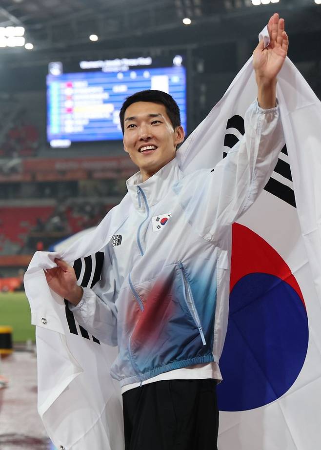 우상혁 동메달. ⓒ 연합뉴스