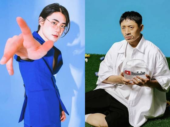 방송인 닛몰캐쉬, 일오팔(왼쪽부터). NOB엔터테인먼트 제공.