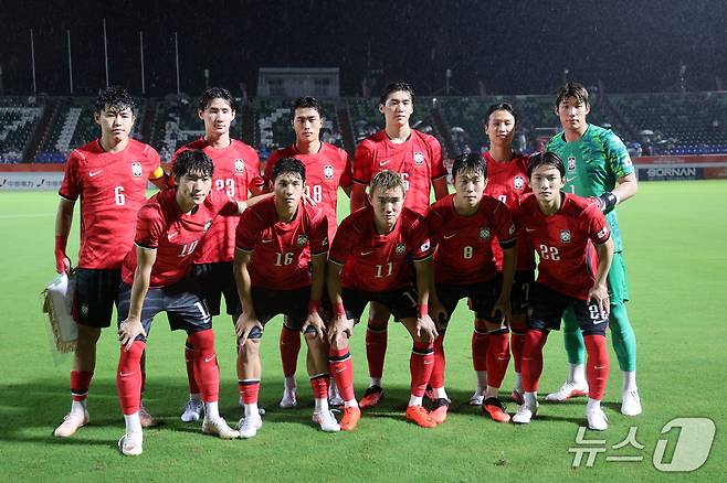 이민성 감독이 이끄는 2026 아이치·나고야 아시안게임 남자축구 대표팀2026.9.15 ⓒ 뉴스1 안은나 기자