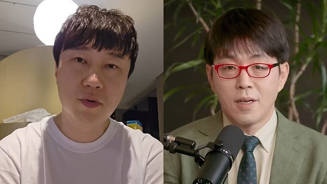 콘텐츠 리뷰 유튜버 ‘김단군’과 영화평론가 이동진. 유튜브 채널 ‘김단군’, ‘B tv 이동진의 파이아키아’ 캡처