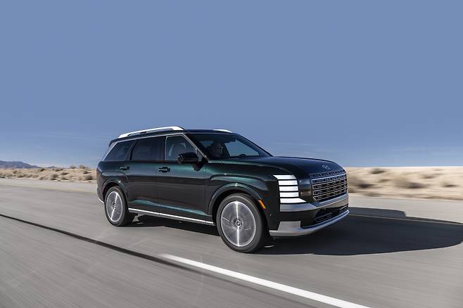 현대차 대형 SUV ‘팰리세이드’ 북미 모델. 사진=현대차