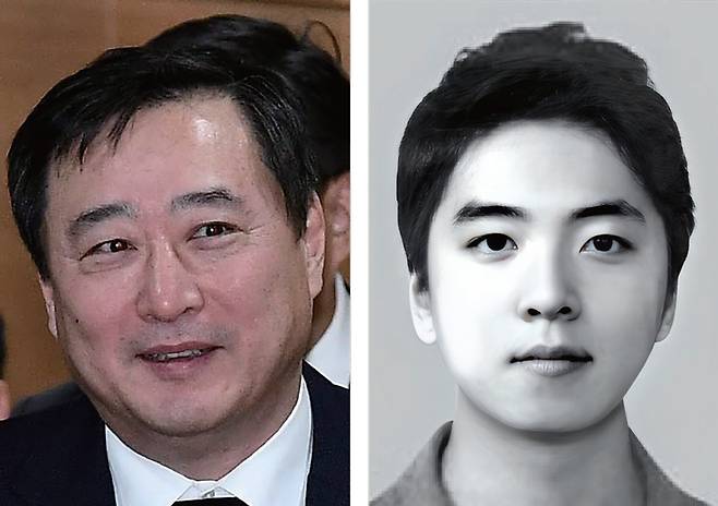 김남구 한국금융지주 회장(왼쪽 사진)과 김동윤 한국투자증권 상무 ⓒ시사저널 최준필·시사저널 사진 자료
