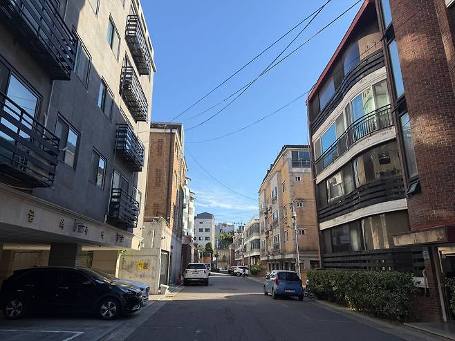 도심복합사업 후보지로 지정된 서울 용산구 효창공원앞역 북측 일대 전경. /김보연 기자