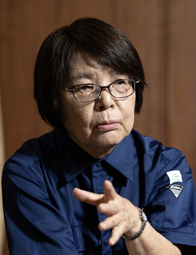 유키무라 가요코 일본 구마모토현의회 의원이 2026년 9월10일 구마모토현청에서 한겨레21과 인터뷰하고 있다. 이승배 기자 photolee@hani.co.kr