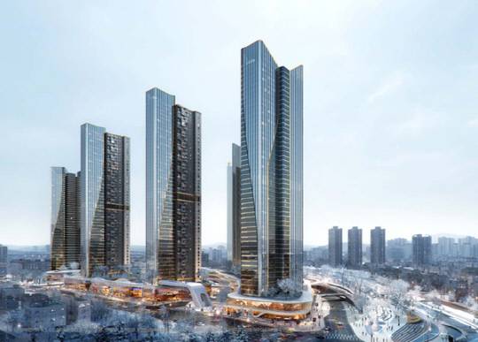 대전 유성구 장대B구역 주택재개발정비사업 투시도.출처 : 대전일보(https://www.daejonilbo.com)