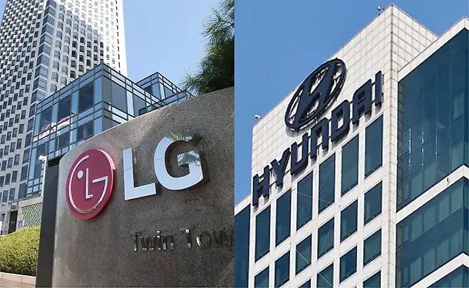 LG그룹이 현대자동차그룹을 제치고 325일 만에 국내 그룹 시가총액 3위 자리를 되찾았다. 사진=박정훈 기자, 최준필 기자