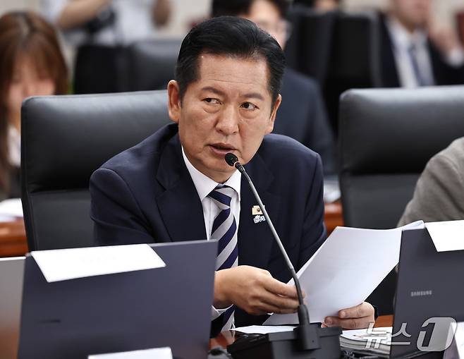 정청래 더불어민주당 의원. ⓒ 뉴스1 구윤성 기자
