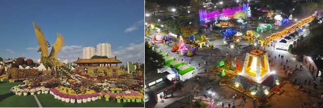 익산 천만송이 국화축제 현장 모습