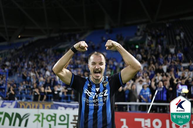 인천 유나이티드 무고사. /사진=한국프로축구연맹 제공
