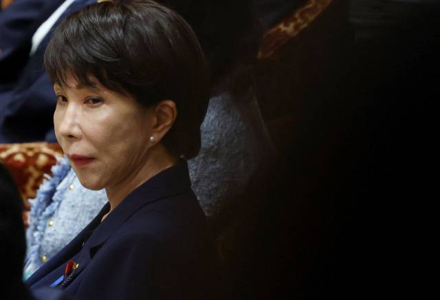 ▲다카아치 사나에 일본 총리가 14일 중의원 예산위원회에 출석했다.ⓒ로이터=연합뉴스