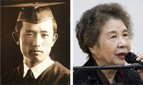 금관문화훈장 고(故) 윤동주 시인(왼쪽)과 김남조 시인. 문화체육관광부