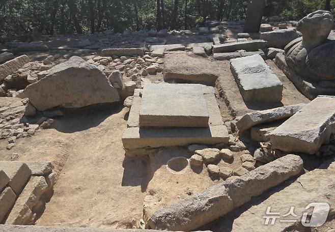 고양 삼천사지 대지국사탑비구역 승탑지. (고양시 제공. 재판매 및 DB 금지)