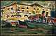 출처: 후면 Reverse side, 에른스트 루드비히 키르히너 Ernst Ludwig Kirchner, 드레스덴의 노란 집 앞 선박들 Barges in front of yellow houses, ca. 1909, 캔버스에 유채 Oil on canvas